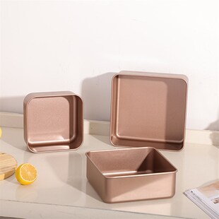 烘焙模具长方形烤盘加深不粘古早雪花酥鸡翅重型钢蛋糕模