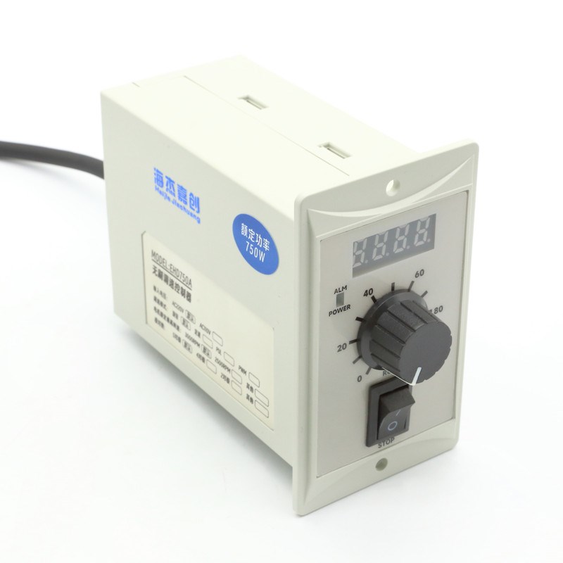 220V高压直流无刷电机数显转速旋钮调速器可驱动200W 400W 750W