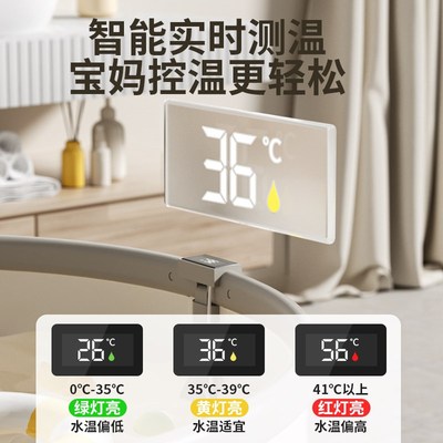 儿童泡澡桶游泳桶婴儿家用宝宝洗澡桶折叠泡浴桶幼儿3到12岁可坐