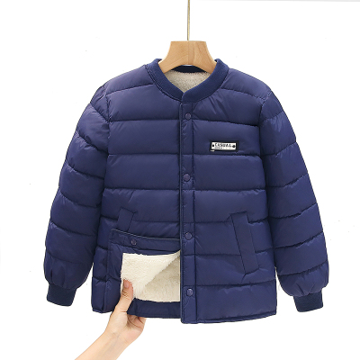 校服内胆神器男童秋冬羽绒棉服儿童外套内穿女童加厚棉衣上衣冬款
