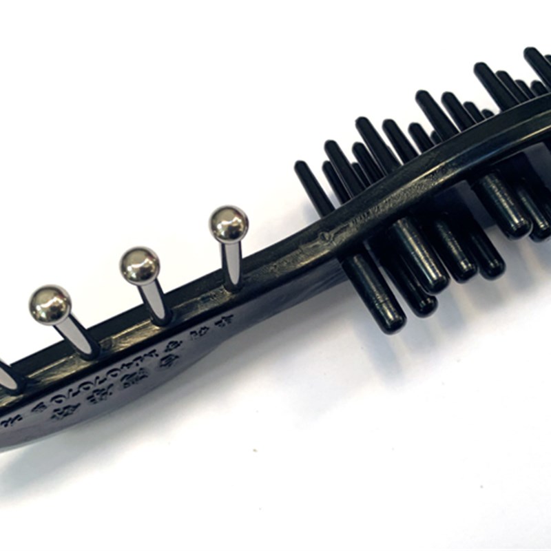 多功能养生舒 304不锈钢无痕刮痧梳子头疗经络按摩器