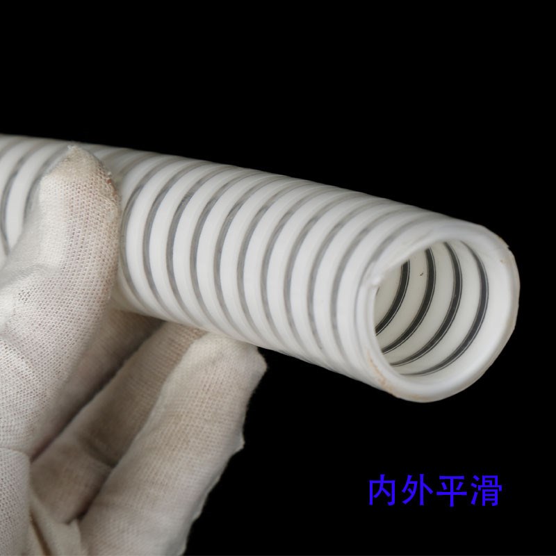 东谷PVC平筋管 C型塑筋增强软管 PVC加强波纹管物料输送管排水管