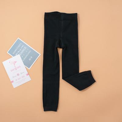 秋季儿童打底裤春秋薄款外穿宝宝配裙子女童紧身九分裤袜不连脚舞