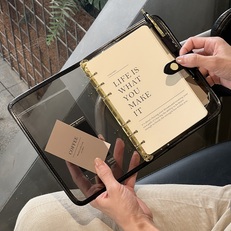 a5活页本a6高颜值本子软皮笔记本手帐本高级商务办公工作记事本