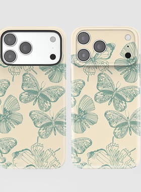 满屏蝴蝶适用iPhone16/15pro手机壳华为pura70小米15畅享70荣耀vivoX200ins风iqooneo10苹果14一加13保护套