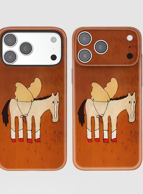 适用iPhone17promax苹果14opporeno15新款mate70华为p80荣耀400菲林手机壳13小米16vivos30x200抽象骏马天使