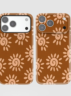 创意太阳花手机壳适用iPhone17ProMax苹果17Ari系列16Plus精孔15菲林14新款13亮面12软磨砂11全包按键二合一