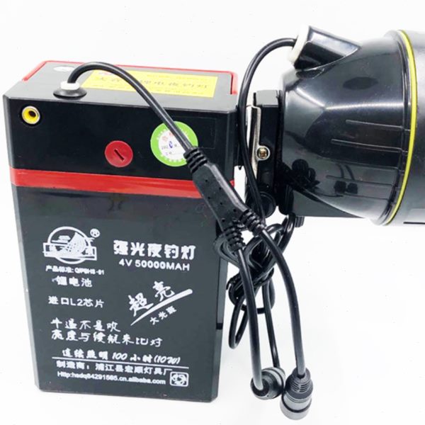鸿顺5万锂电量显示30W蓝光45W白60W黄光钓鱼夜钓灯无极调光长续航