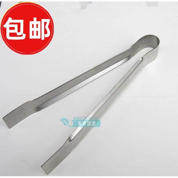包邮平口熟食夹不锈钢食品夹子烧烤烘焙饼干蛋糕面包夹子包子馒头