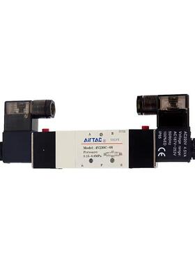 三位五通亚客型4V230C08B 4V330C10B中封电磁阀230E/P/330E/P