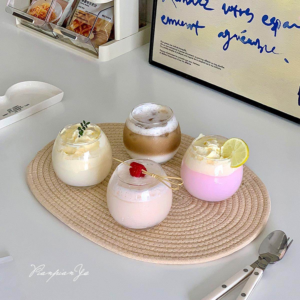 简约圆形家居厨房隔热垫棉绳编织餐垫咖啡垫覆古饭厅防烫桌垫