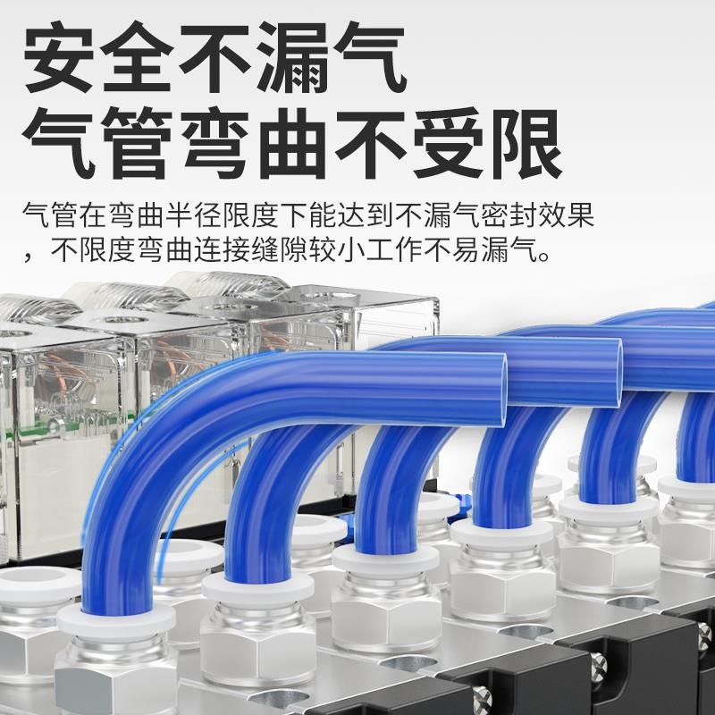 亚德客原装气动10mm软管电磁阀外螺纹气管快速接头PC6-01快插气头
