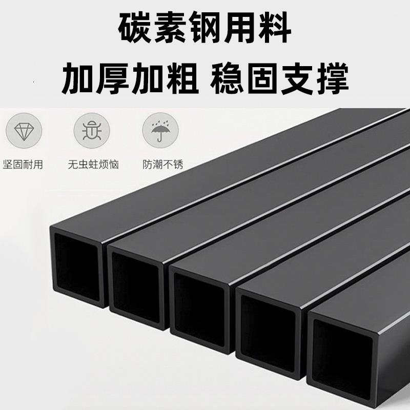 铁艺床碳钢悬浮床架洞洞板无床头榻榻米双人床不锈钢床架子悬空床