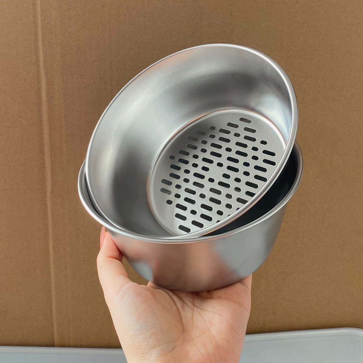 很牛的工厂出来的库存！316不锈钢家用水果沥水篮双层料理洗菜盆