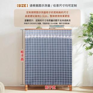 自粘式鞋柜帘免打孔分水器遮挡帘子 厨房橱柜遮丑帘衣柜隔断门帘