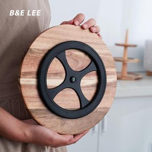 切块蛋糕托 托盘点心甜品商用蛋糕盘玻璃罩圆形木质面 面包蛋糕展