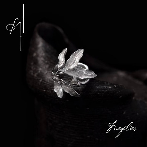 Fireflies古树班章茶叶戒指925银