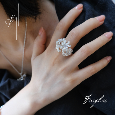 Fireflies曼珠沙华戒指925银