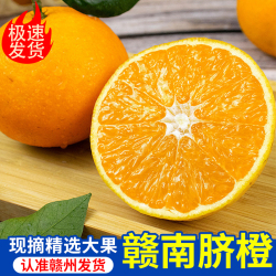 【淘金币后17.72】赣南脐橙带箱10斤