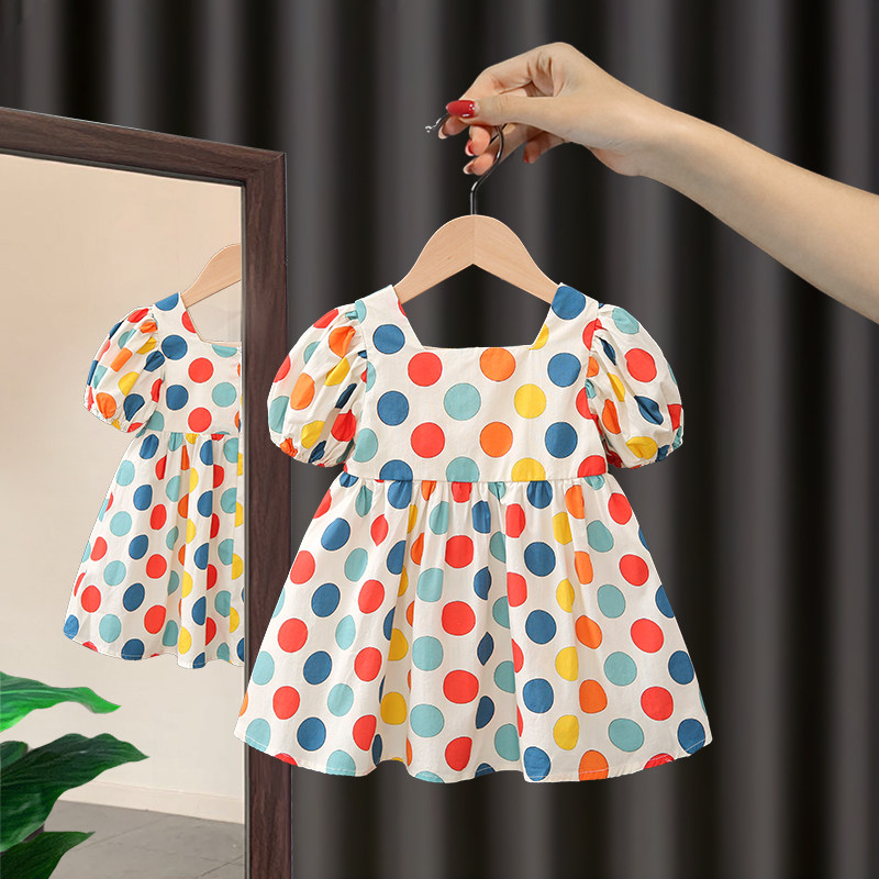 女童夏装儿童连衣裙2021年新款洋气夏季小童裙子韩版女宝宝公主裙
