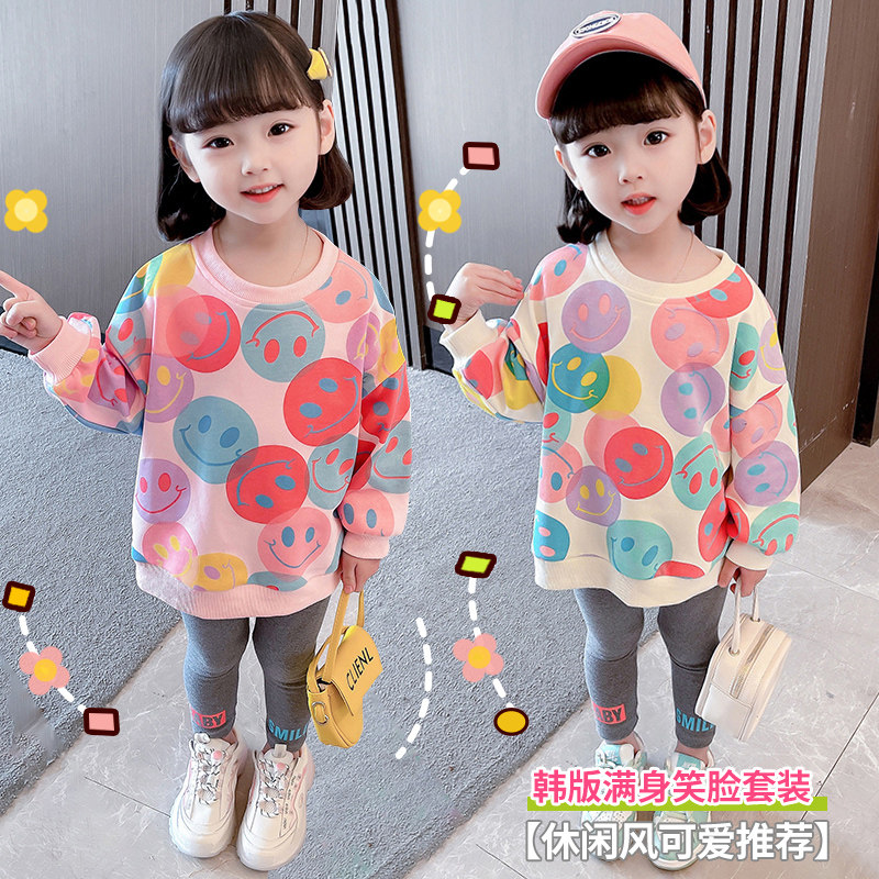 女童中长款卫衣裙2022春秋款卫衣/绒衫