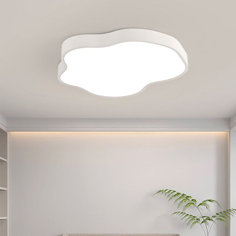 三色变光奶油风云朵护眼吸顶灯儿童房间客厅卧室灯主卧24w36w吊灯