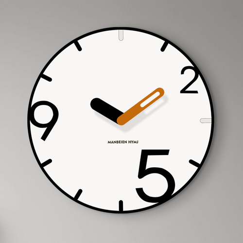 极简风钟表挂钟客厅2024新款简约现代网红家用挂墙创意时钟免打孔