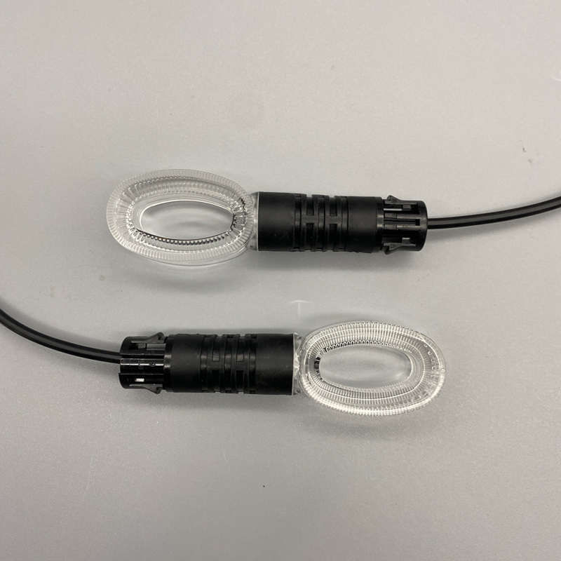 电动车轻电摩12V转向灯卡扣款4860V电自转向灯LED灯高亮透明灯壳