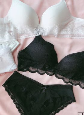 黑白色孕妇内衣内裤套装怀孕期拍照写真纯棉哺乳文胸女孕照聚拢薄