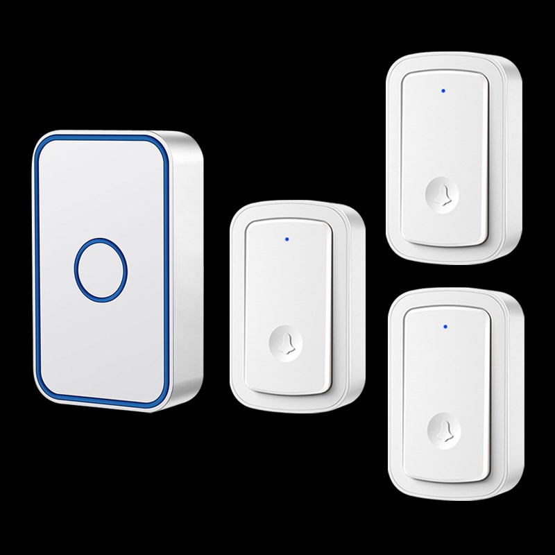 无线电门a铃三拖一家用门铃远距离电子智能遥控门铃呼叫器防水