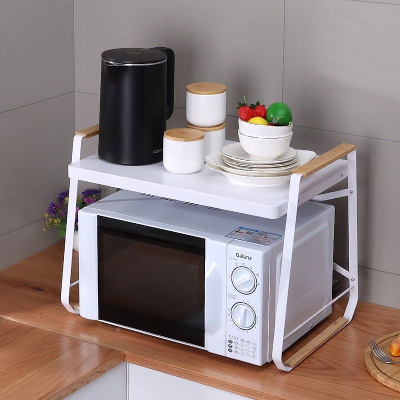 厨房微波炉架子置物架多功能支架多层家用烤箱台面电Y饭煲收纳架