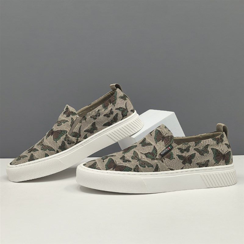 一脚蹬男鞋帆布鞋2025新款男款高档休闲软底布鞋潮透气防臭懒人鞋,流行男鞋,布鞋,淘宝优惠券,粉丝福利购,淘宝优惠卷