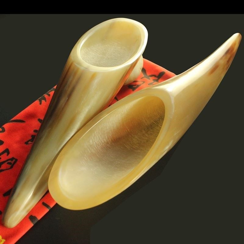 天然牛角刮痧板筒特大号按摩美容院全身通用背部颈部拨经棒牛角筒