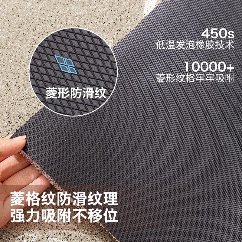 高级感入户门除尘丝圈地垫家用玄关门口刮土脚垫进门耐脏耐磨地毯,居家布艺,入户地垫,淘宝优惠券,粉丝福利购,淘宝优惠卷