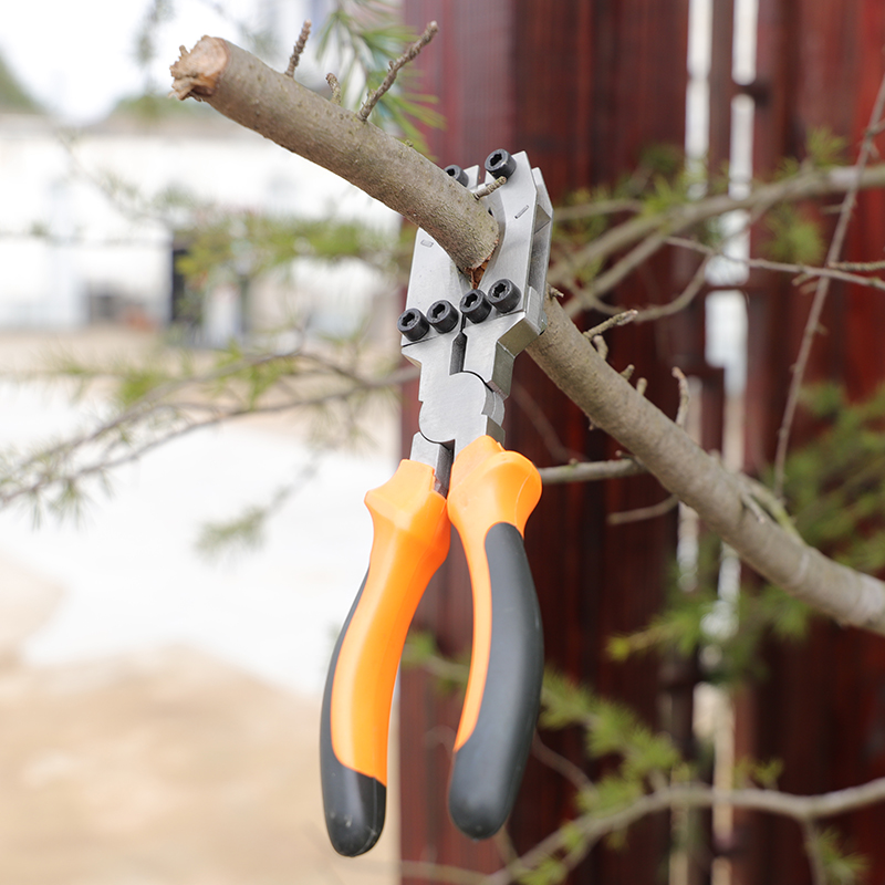 果树环割刀双层树皮环剥刀园艺树枝环剥工具大小口扒树皮环割剪刀