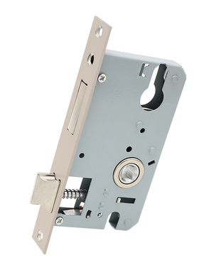 室内黑色门锁125mm小50消声静音钢木房门家用通用不锈钢执手锁具