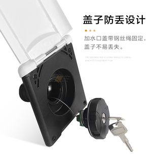 配件 房车重力加油口方形注油口床车进油口带盖带锁加油口房车改装