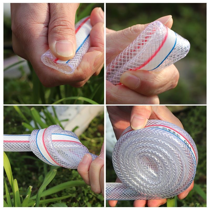 水管pvc塑料软管加厚蛇皮管4分6分1寸浇水洗车家用透明牛筋花园管