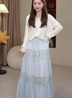 【小四粉丝专享】温柔绝美套装裙显瘦多巴胺穿搭一套百搭套装