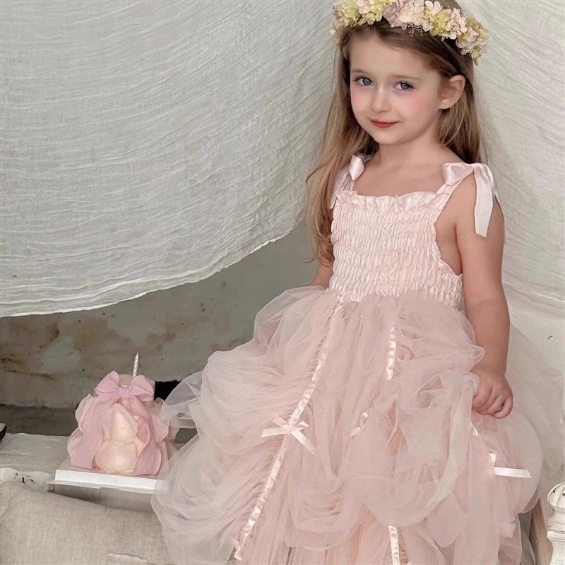 女童连衣裙2025夏季儿童韩版重工甜美可爱网纱蛋糕蓬蓬吊带公主裙,童装/婴儿装/亲子装,连衣裙,淘宝优惠券,粉丝福利购,淘宝优惠卷