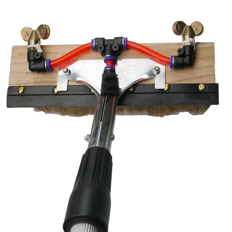 24V双泵洗车器客车大巴洗车水泵旅游车便携洗车机伸缩洗车长毛刷