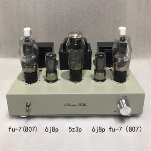 纯手工搭棚甲类单端fu-7胆机807电子管功放双声道扩音机 成品机