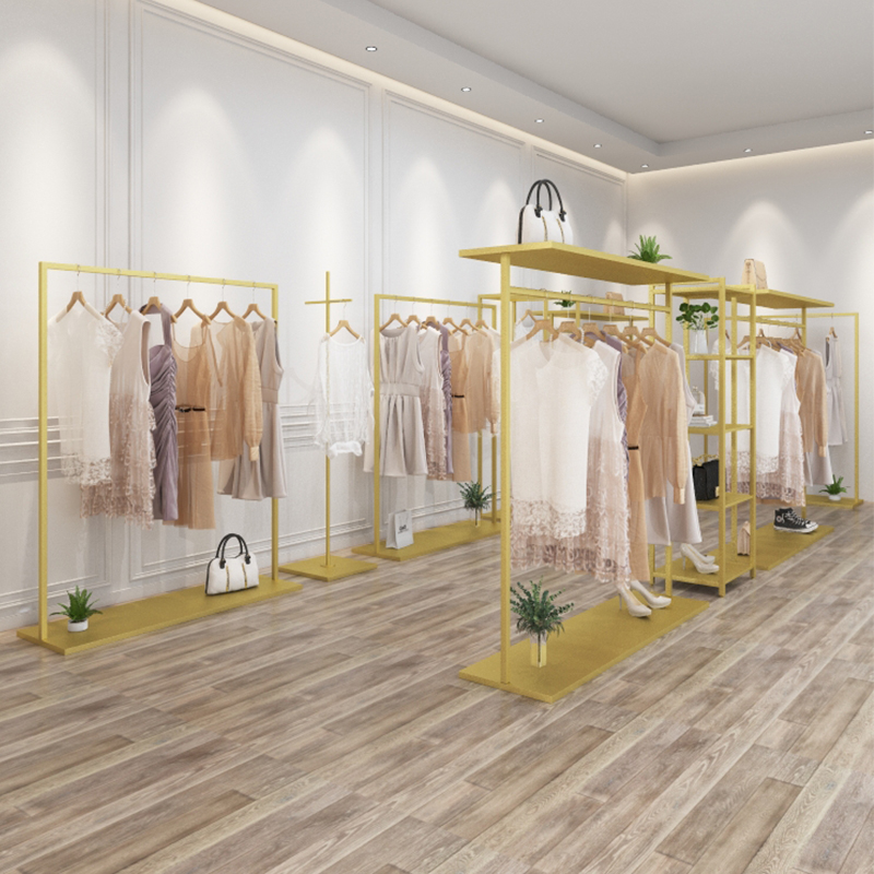 服装店展示架落地式挂衣架女装男装童装中间货架中岛架衣服陈列架