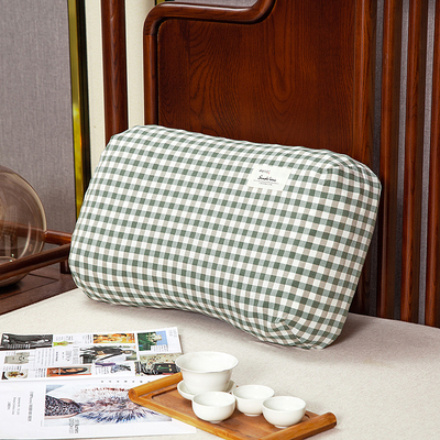 蝶形乳胶枕枕套月牙成人美容枕泰国蝴蝶型枕头套58X35单个单只