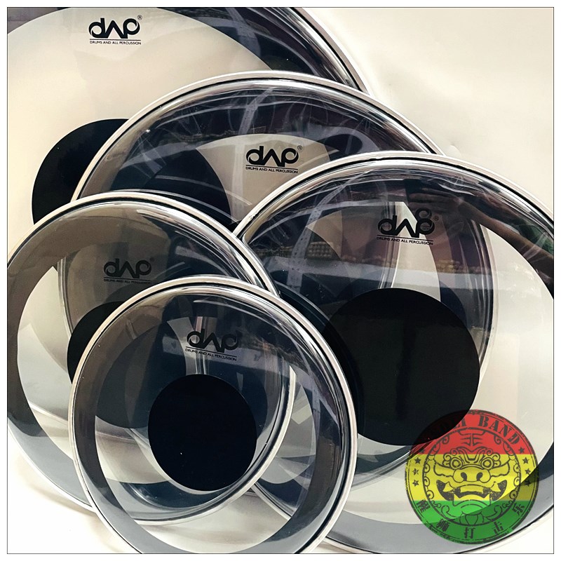 DAAP 国货精品 架子鼓 单层加止音圈 带加强点 嗵鼓皮 套鼓皮 军