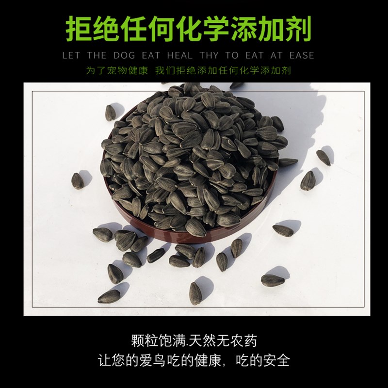 鹦鹉小瓜子鸟食鸟粮饲料宠物零食葵花子油葵籽虎皮牡丹玄凤磨牙食