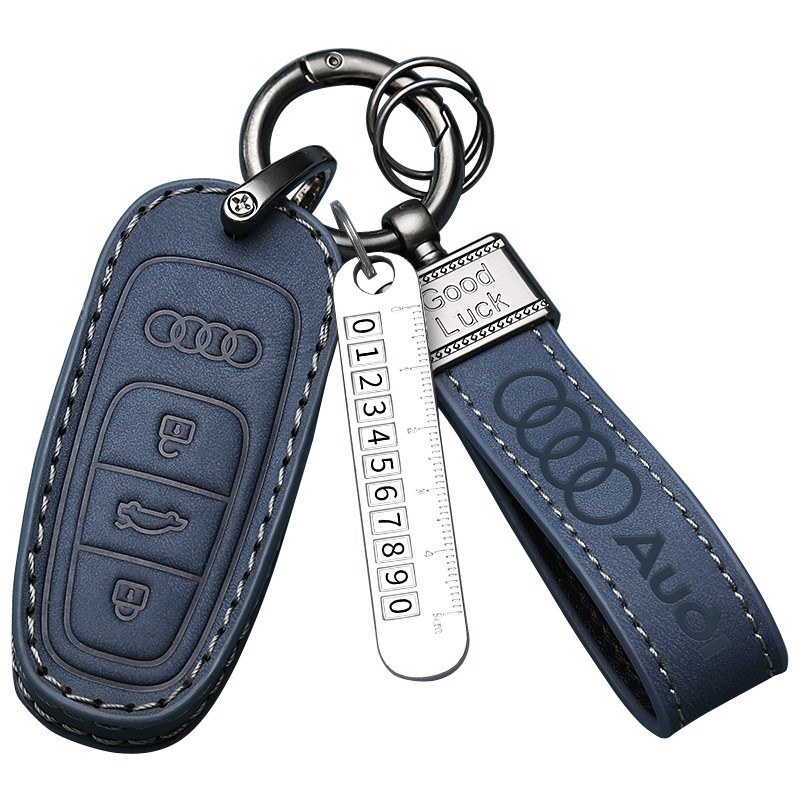 2024款奥迪A4L钥匙套q2l专用q3l折叠Q5L男士a6l动感型a7汽车包扣