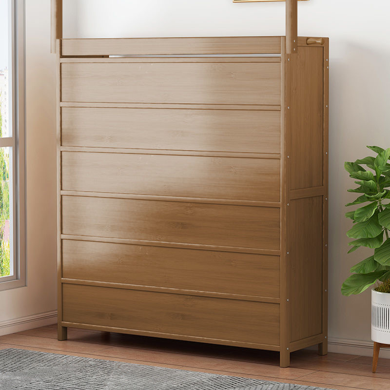 鞋柜家用门口入户一体玄关柜置物挂衣架进门靠墙简易防尘多层鞋架