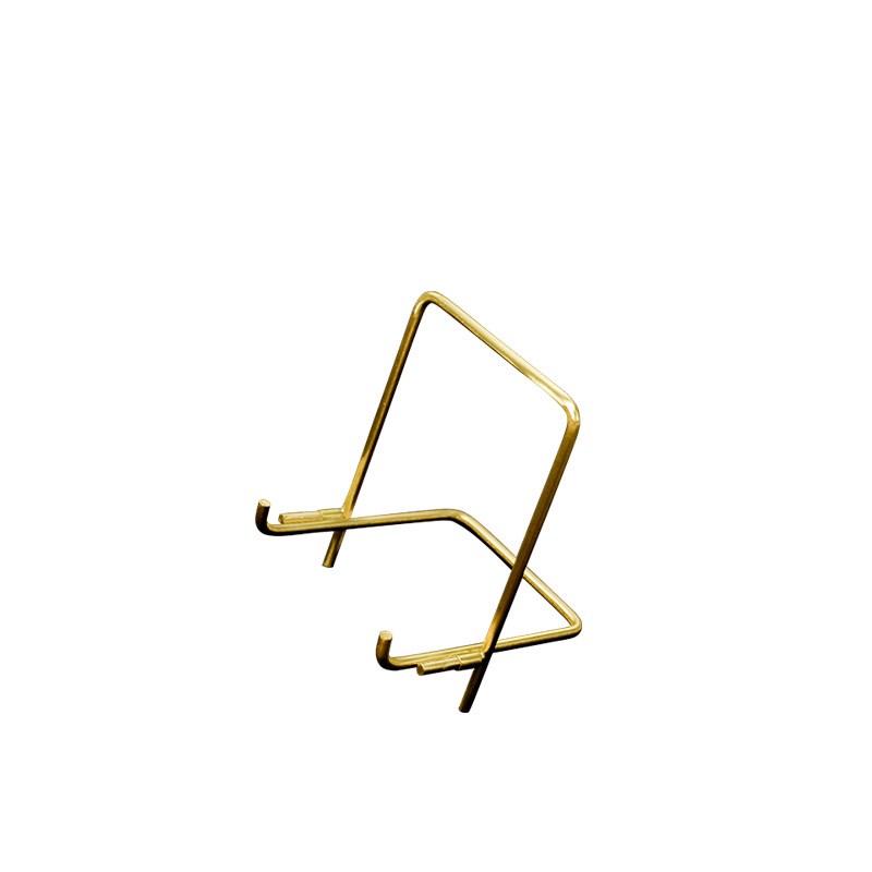黄铜支架盘子架装饰展示架轻奢托架卡片收纳架艺术品金属摆件底座