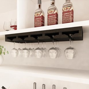 红酒杯架倒挂家用实木葡萄酒高脚杯架红酒悬挂酒柜吊杯架创意杯架